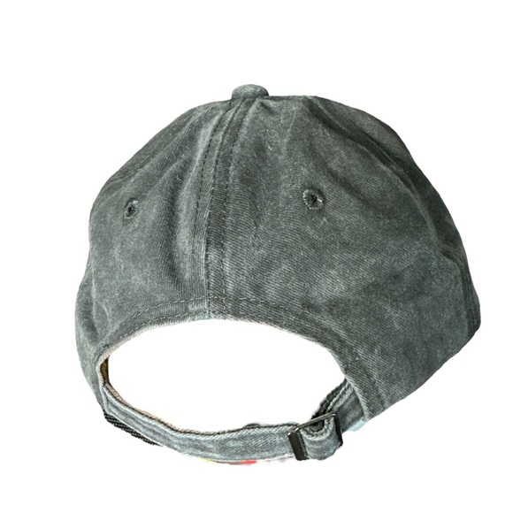 Vintage Washed Distressed USA Flag Baseball Cap - Adjustable Unisex - Picture 2 of 3